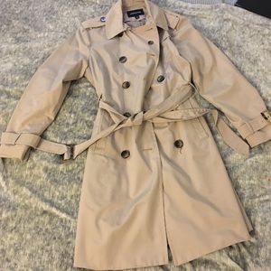 London Fog Tan Trench Coat Size L - XL